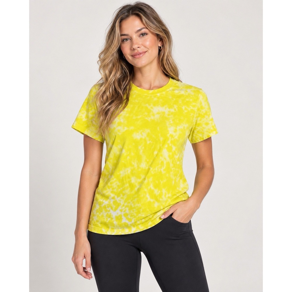 Lululemon All Yours Cotton T-Shirt *Tie Dye highlight yellow 8